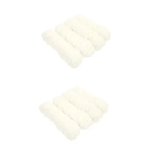 Produktbild: Operitacx 8 STK Buntes Goldsamtgarn Babygarn Strick-Starter-kit Woobie-Decke Häkeln Häkelgarn Häkeldecke Baumwollgarn DIY Webgarn Chenille Bunter Goldsamt Strickgarn Weiß Schal