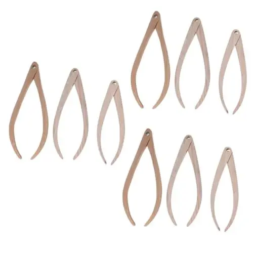Produktbild: Operitacx 9 Stk Töpferwerkzeuge Messwerkzeug aus Ton Messwerkzeug aus Keramik Holzwerkzeuge Messgeräte holzschraubstock pottery tools hölzerne Bremssättel Kunstbedarf Bambus