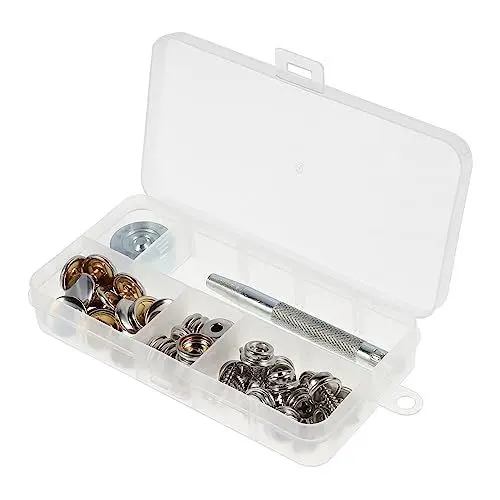 Produktbild: Operitacx Befestigungselemente Boot Knopf Kit 4-in-1 Für Canvas Yacht Tarp Metall Druckknöpfe