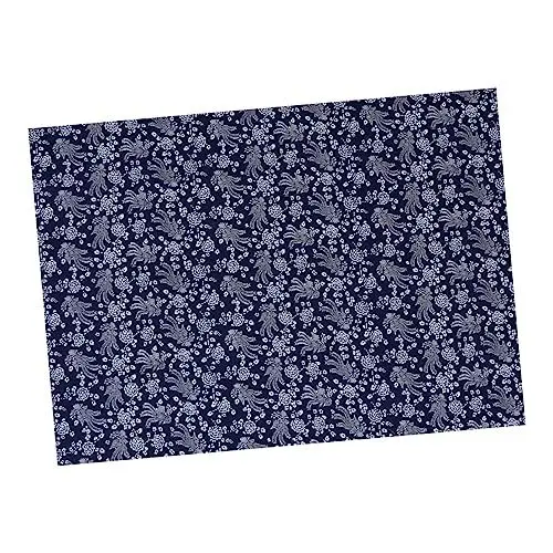 Produktbild: Operitacx Batik Baumwollstoffe Für DIY Handgemachte Druckstoffe Für Nähen Und Basteln Navy Breite änge