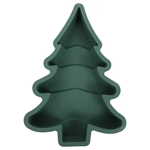 Produktbild: Operitacx Christbaumkuchen Weihnachtsbaum Kuchenform Silikon Weihnachten Silikon Backformen 3D Silikon Kuchenformen zum Backen Antihaft Backbleche - Grün 3D Kuchen Silikonformen