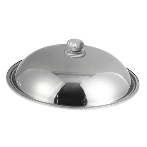 Produktbild: Operitacx Deckel Mit Wok Topfdeckel Runder Topfdeckel Kochtopfdeckel Edelstahl Deckel 46 Cm Deckeldeckel Für Suppentopf Pfannen Zubehör Deckel Abdeckung Der Grillpresse Kuppel Einmachglas