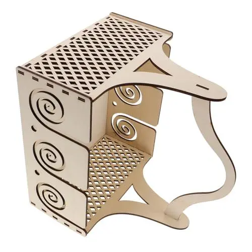Produktbild: Operitacx Garnspender Aus Holz Zum Häkeln Und Stricken Tragbarer Garnhalter Spender Aufbewahrung Eleganter Garnaufbewahrungs-organizer