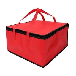 Produktbild: Operitacx Isolierte Kühltasche, Faltbar Lebensmittel Tasche, 44 * 44 * 24cm Pizza Tasche Pizza Wärmer Tasche, Picknick Kühltasche Transport Tasche für Hot Food Getränk Träger