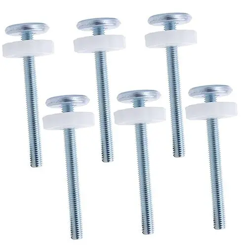 Produktbild: Operitacx Babyzubehör 6 Kinder-Laufstall- Babybett-Zubehör Metallschrauben Baby-Sicherheitsgitter Baby- -Ersatzteile Baby- -Wandschutz Baby- - Krippenzubehör