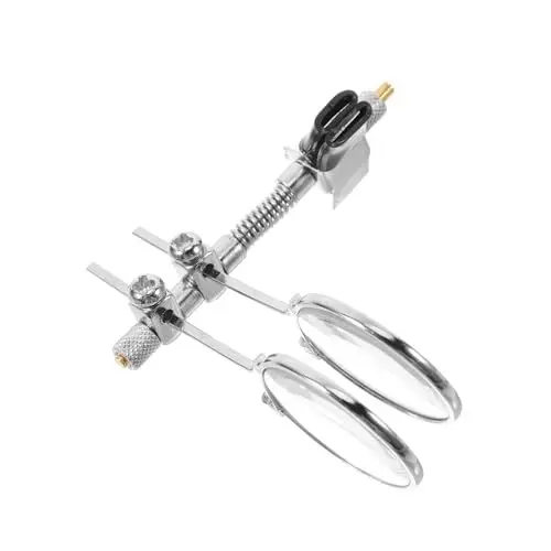Produktbild: Operitacx Lupe juwelier Brille Vergrößerungsbrillen brillenclip vergrößerungsglas Brillenglasöffner monisches Okular Lesebrille Vergrößerungsclip an Einer Hutsonnenbrille Metall Transparent