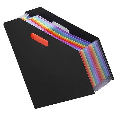 Produktbild: Operitacx Ordner Organpaket Taschenordner Aus Kunststoff Magazinhalterung Desktop-zeitschriftenständer Büroordner Stehende Dokumentenmappe A4 Schreibtisch Coupon Plastik