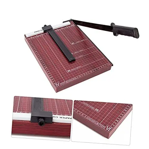 Produktbild: Operitacx Papierschneider Bastelmaschine Mit Stabiler Metallbasis Foto-guillotine Für Präzises Schneiden Verstellbare Führung Für Wiederholtes Schneiden