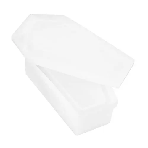 Produktbild: Operitacx Sarg-Epoxy-Form halloween theme halloween basteln halloween kleidung Tischdekoration schmilzt Sarg Aufbewahrungsbehälter Sarg Modellbaukasten Sargform selber machen Kieselgel Weiß