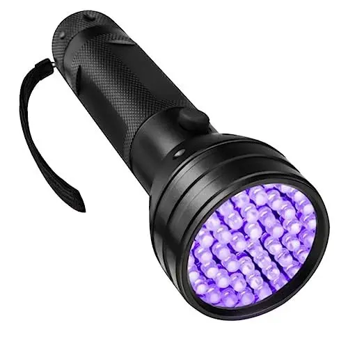 Produktbild: Operitacx UV Taschenlampe Wetterfeste LED Schwarzlichtlampe für Urin und Fleckenerkennung für Große und Vielseitige Anwendungen