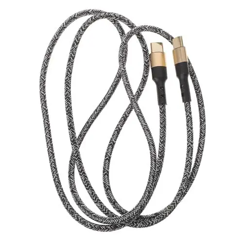 Produktbild: Operitacx Usb -c -c Stecker Kabel Pd Schnellladekabel Aluminiumgehäuse Geflochtenes Datenkabel Für Handy Und Tablet