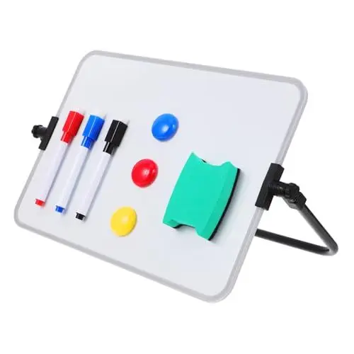 Produktbild: Operitacx Whiteboard-set Desktop-whiteboard Whiteboard-ständer Whiteboard Trocken Abwischbar Magnetisches Mobiles Whiteboard Magnettafel Zum Basteln Whiteboard Machen Plastik