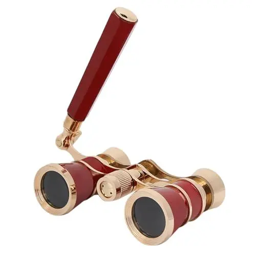 Produktbild: Opera Fernglas-Teleskop, Tragbar, 3 X 25, für Mädchen und, Zentralfokus-Linsenlupe, BAK7-Prisma, 105 M Sichtfeld, Rot, Schwarz, Weiß (Rot)