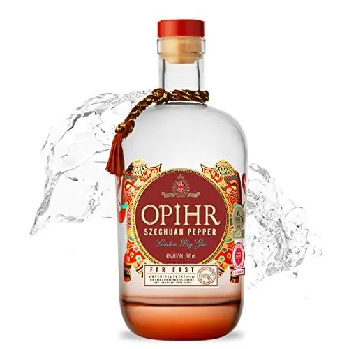 Produktbild: Opihr I Far East Edition I London Dry Gin Szechuan Pepper I Mit süßen blumigen Nuancen I Inspiriert durch die antike Gewürzstraße I 43% Vol. I 700 ml