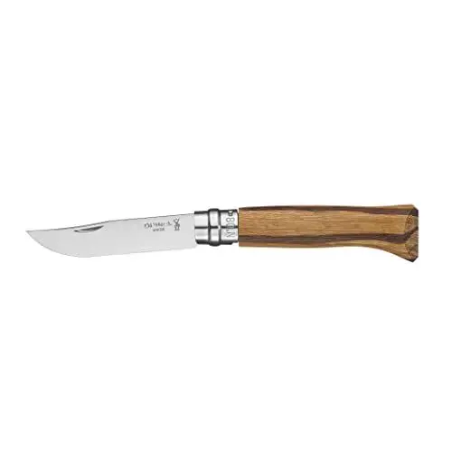 Produktbild: Opinel No. 08 Snake Klappmesser mit Holzgriff aus Guyana mit Maserung einer Schlange, Klingenlänge: 8,5 cm, 254633