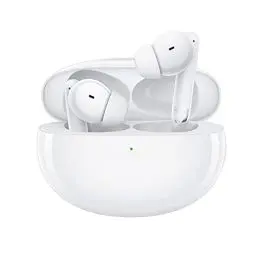 Produktbild: OPPO Enco Free2 kabellose Kopfhörer, bis zu 30 Stunden Laufzeit, Kopfhörer: 41 mAh, Lade-Case: 480 mAh, 42 dB aktive Geräuschunterdrückung (ANC), Bluetooth 5.2, Sound-Equalizer, USB Typ-C, weiß