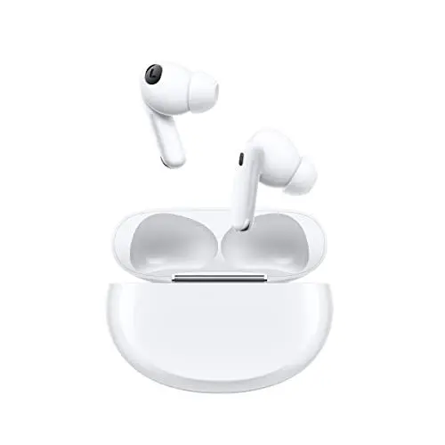 Produktbild: OPPO Enco X2 kabellose Kopfhörer, Earbuds & Lade-Case mit bis zu 27 Stunden Wiedergabe, Ultra-HD Sound, Geräuschunterdrückung, Knochenschall-Mikrofon, Bluetooth 5.2, Touch- & Sprachsteuerung, Weiß