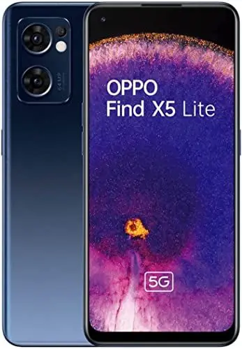 Produktbild: OPPO Find X5 Lite Smartphone - 16,33 cm (6,43 Zoll) AMOLED Display, 8 GB RAM, 256 GB interner Speicher, 64 Megapixel Triplekamera, 4.500 mAh Akku, Starry Black