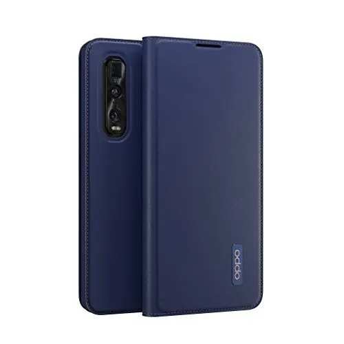Produktbild: OPPO Schutzhülle Bookcover PU passend Find X2 Pro, Dunkelblau