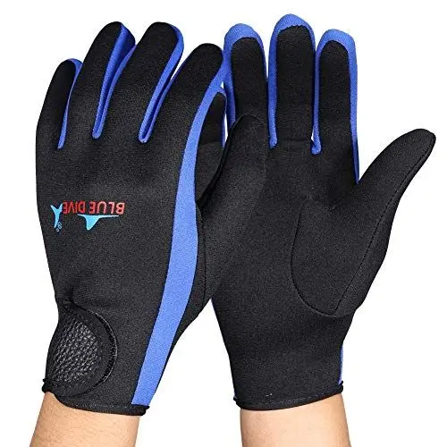 Produktbild: OPPWONG Tauchhandschuhe, 1 Paar Neoprenanzug-Handschuhe, Neopren-Handschuhe, Tauchhandschuhe, Tauchhandschuhe, Fünf-Finger-Tauchhandschuhe Zum Schnorcheln, Kajakfahren, Surfen (L)