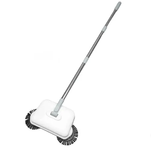 Produktbild: OPPWONG Teppichkehrmaschine, Bodenreiniger, Kehrwischmaschine, Schubbesen, Manuelle Kehrmaschine, Mehrzweck-Handkehrmaschine für Büro, Niedrige Teppiche, Teppiche, Unterwolle, Tierhaare,