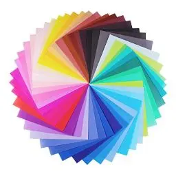 Produktbild: Opret Origami Papier 10x10cm, 50 Farben 100 Blatt, 10x10 Faltpapier Quadratisch Origamipapier Origami-papier Faltblätter Farbiges Papier für DIY Kunst und Bastelprojekte