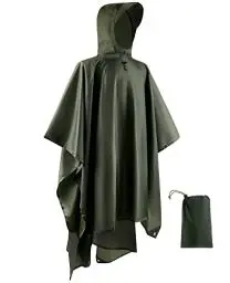 Produktbild: Opret Wasserdicht Regenponcho Damen Herren, Leicht Atmungsaktiv Regencape 3-in-1-Multifunktional Regenmantel Regenschutz Regen Poncho für Wandern und Camping