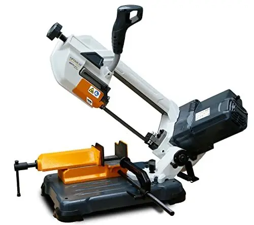 Produktbild: OPTIMUM Gehrungsbandsäge SQ-V13 (Gehrungsbandsäge mit hoher Schnittpräzision, geräuscharm, stufenlos Einstellbarer Sägebandgeschwindigkeit 30 – 80 m/min)