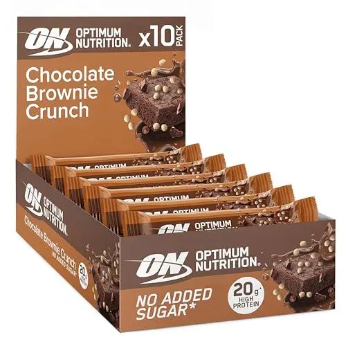 Produktbild: Optimum Nutrition Chocolate Brownie Crunch Protein Riegel, 10er Pack (1 x 65 g)