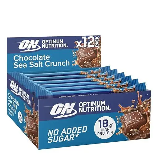 Produktbild: Optimum Nutrition Chocolate Sea Salt Crunch Protein Riegel, 12 x 55g