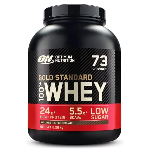 Produktbild: Optimum Nutrition Gold Standard 100% Molkenproteinpulver, Double Rich Chocolate, 73 Portionen