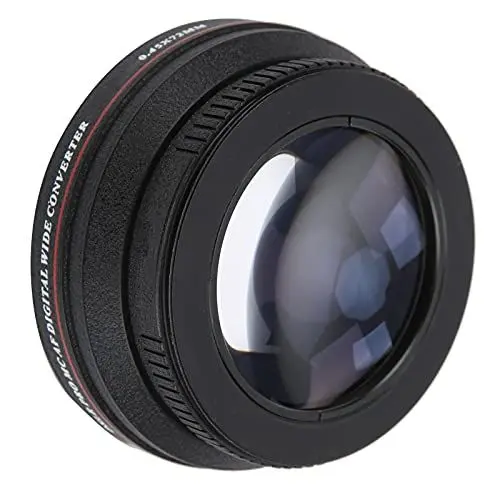 Produktbild: Optisches Glas 0,45x Kameraobjektiv Universal, 72 Mm Metall-Telekonverter Teleobjektiv Nahaufnahmen Weitwinkel Zusatzobjektiv Fotografiezubehör für Kameras/Leicht/Praktisch