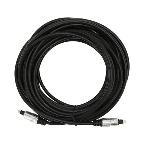 Produktbild: Optisches Soundkabel, Vergoldeter Stecker, Klares Digitales Sound-Glasfaserkabel, Gehäuse aus Aluminiumlegierung, Verbindet Lautsprecher und Heimkinosysteme mit Fernsehern,usw.,