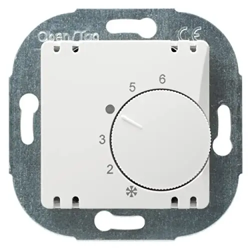 Produktbild: OPUS® 1 Raumtemperaturregler, Wechsler, mit Steuereingang Nachtabsenkung Farbe reinweiß