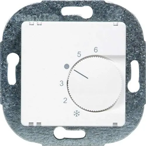 Produktbild: OPUS® 55 Raumtemperaturregler 24 V, Öffner, AC/DC Farbe alu - silber - seidenglanz