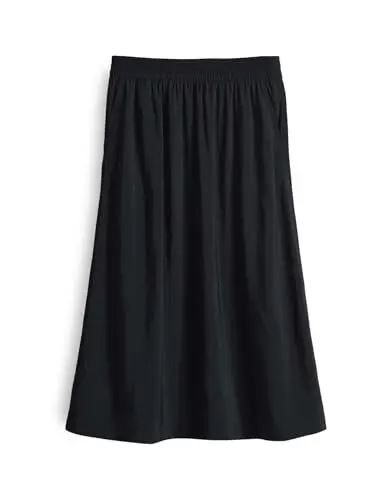 Produktbild: OPUS Damen Midirock | Midirock RONELLA A-Linie aus feinem Modalfasern Mix Black, 42