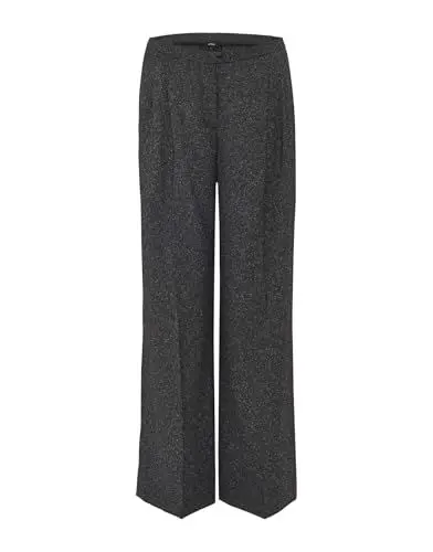 Produktbild: OPUS Damen City Pants | Wide Leg Pants MUKINA mit Bundfalten Black, 40