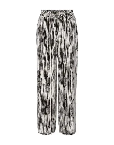 Produktbild: OPUS Damen Wide Leg Pants | Palazzohose MANILO Stripe Wide aus ECOVERO™ Viskose Black, 38