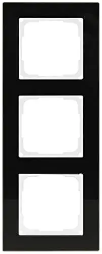 Produktbild: Opus 512.313.01, schwarz FUSION G-Rahmen 3-f, sw Glas, weiß