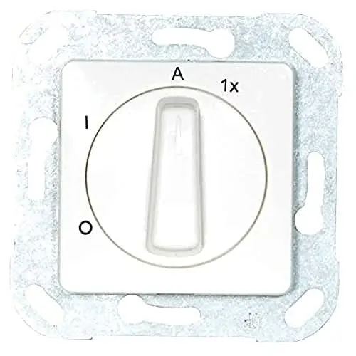 Produktbild: Opus 512.528.37 A-Schalter für BWM, 50, pw 50x50-Rahmen, polarweiß