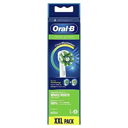 Produktbild: Oral-B Crossaction Set mit 8 Bürsten mit CleanMaximiser-Technologie, 8 Stück