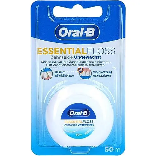 Produktbild: Oral-B Essentialfloss Ungewachst (Zahnseide), 1 Stück