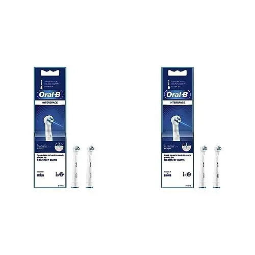 Produktbild: Oral-B Interspace Aufsteckbürsten für elektrische Zahnbürste, für Zahnzwischenräume, Brücken & Implantate, Zahnbürstenaufsatz für Oral-B Zahnbürsten, 2 Stück (2er Pack)