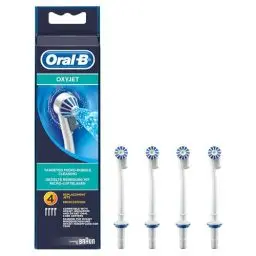 Produktbild: Oral-B OxyJet Aufsteckdüsen, Für eine gezielte Reinigung mit innovativer Mikro-Luftblasen-Technologie, 4 Stück, ED17-4, Mehrfarbig