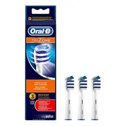 Produktbild: Oral-B TriZone Aufsteckbürsten für elektrische Zahnbürste, 3 Stück, mit innovativer 3-Zonen-Tiefenreinigung