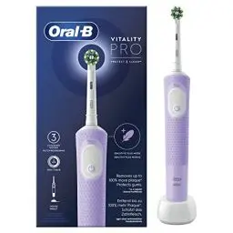 Produktbild: Oral-B Vitality Pro Elektrische Zahnbürste/Electric Toothbrush, 3 Putzmodi für Zahnpflege, Geschenk Mann/Frau, Designed by Braun, lila