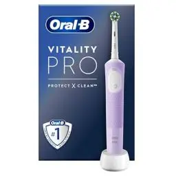 Produktbild: Oral-B Vitality Pro Elektrische Zahnbürste/Electric Toothbrush, 3 Putzmodi für Zahnpflege, Geschenk Mann/Frau, Designed by Braun, lila