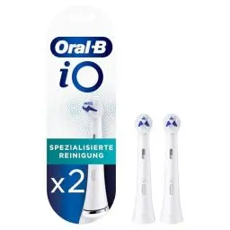 Produktbild: Oral-B iO Spezialisierte Reinigung Aufsteckbürsten für elektrische Zahnbürste, Original Zahnbürstenaufsatz, 2 Stück