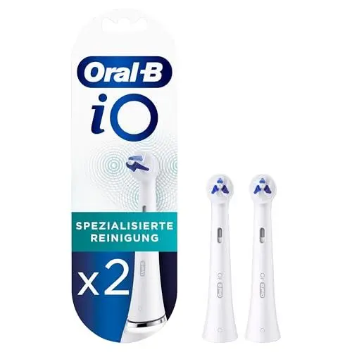 Produktbild: Oral-B iO Spezialisierte Reinigung Aufsteckbürsten für elektrische Zahnbürste, Original Zahnbürstenaufsatz, 2 Stück