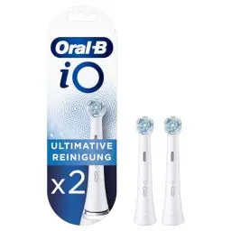 Produktbild: Oral-B iO Ultimative Reinigung Aufsteckbürsten für elektrische Zahnbürste, 2 Stück, ultimative Zahnreinigung mit iO Technologie, Zahnbürstenaufsatz für Oral-B Zahnbürsten